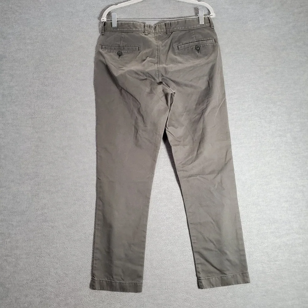 J Crew Men Jeans 31x30 Gray Chino‎ Essential Straight Mid Rise Pockets Casual